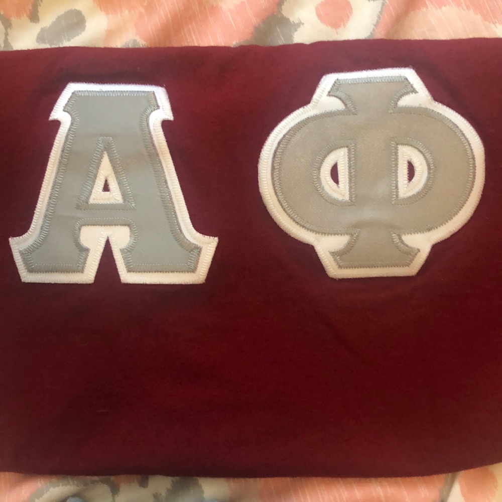 SOLD‼️ alpha phi stitched letters